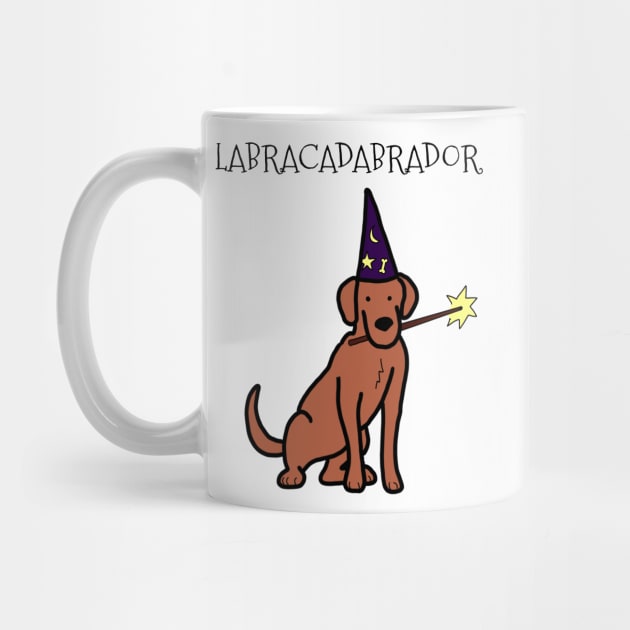 Labracadabrador Wand Retriever (Chocolate Lab) by Kangavark